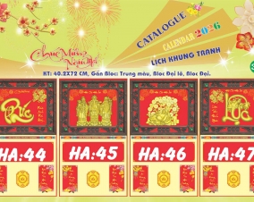 LỊCH LÒ XO GIỮA KHUNG TRANH